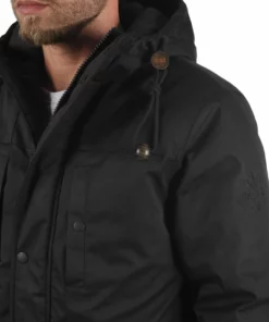 Solid SDFRANCO - Parka - Black -Promos Solid Magasin dea74357b0334e1799ba74e5aa4e4db2