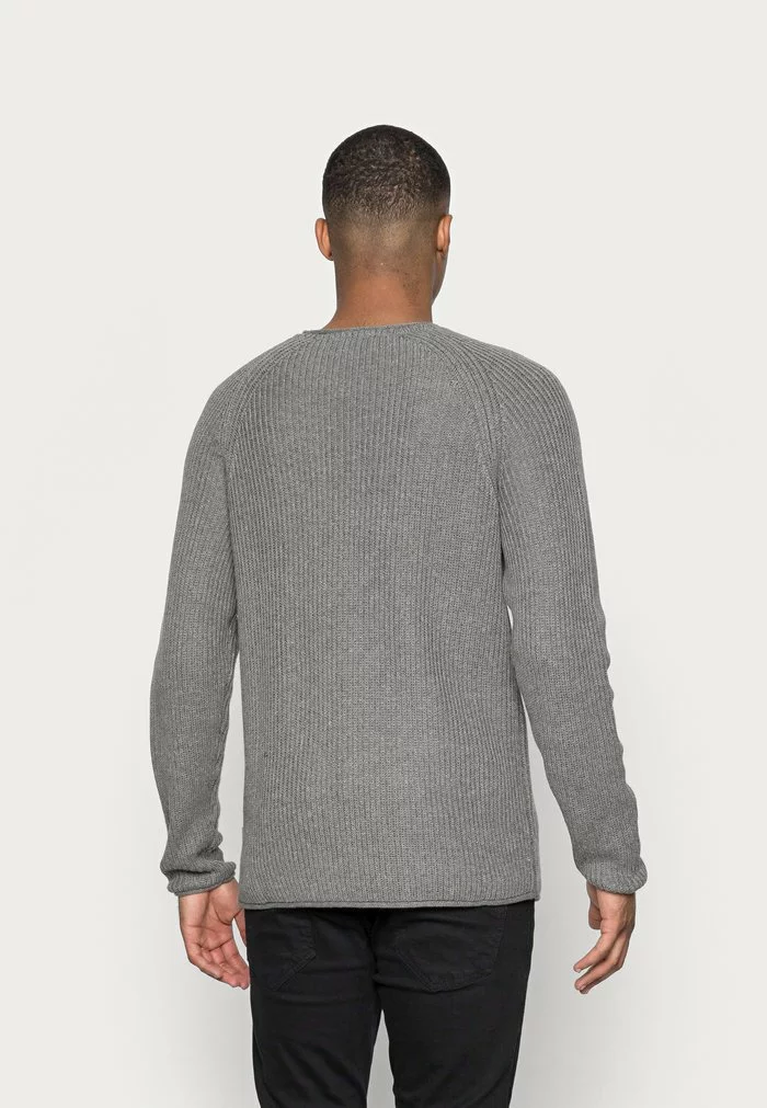 Solid TERRY O NECK - Pullover - Grey Melange 3 Solid TERRY O NECK - Pullover - Grey Melange – Image 3