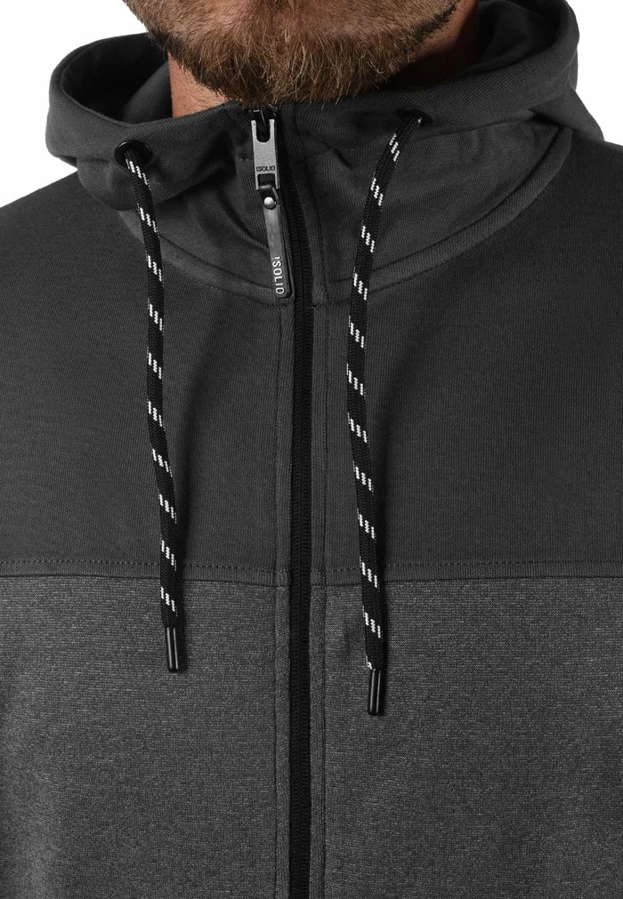 Solid SDBARIS - Sweat à Capuche Zippé - Forged Iron 8 Solid SDBARIS - Sweat à Capuche Zippé - Forged Iron – Image 8