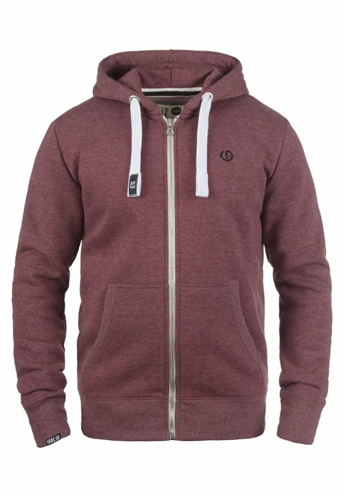 Solid SDBENNZIP - Sweat à Capuche Zippé - Wine Red 4 Solid SDBENNZIP - Sweat à Capuche Zippé - Wine Red – Image 4