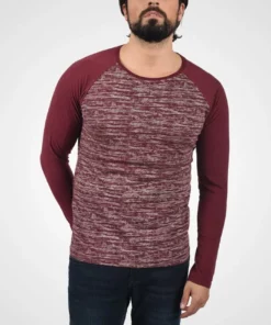 Solid SDMEVAN - T-shirt à Manches Longues - Wine Red