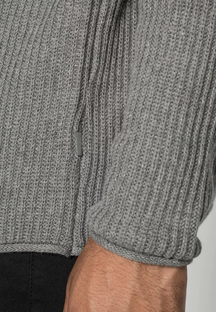 Solid TERRY O NECK - Pullover - Grey Melange 5 Solid TERRY O NECK - Pullover - Grey Melange – Image 5