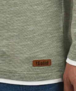 Solid SDBELAGOS - T-shirt à Manches Longues - Dusty Olive -Promos Solid Magasin e41a9538ab924290bce9b85d7f2630e0