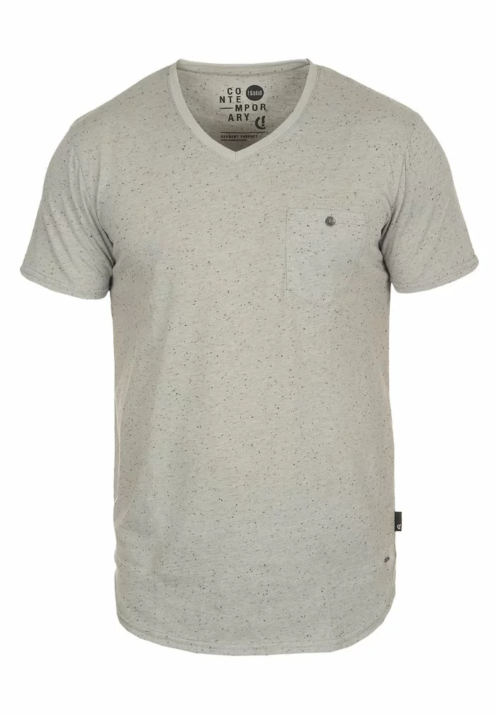 Solid SDTEDROS - T-shirt Basique - Light Grey 4 Solid SDTEDROS - T-shirt Basique - Light Grey – Image 4