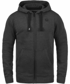 Solid SDBENE - Sweat à Capuche Zippé - Dark Grey -Promos Solid Magasin e4e8a8d9e2104e90b33e9533f855ad26