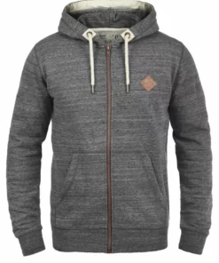 Solid SDCRAIG - Sweat à Capuche Zippé - Grey Melange -Promos Solid Magasin e5bbe72bbb974a21ba69b167d66316be