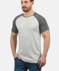 Solid SDBASTIAN - T-shirt Basique - Light Grey Melange