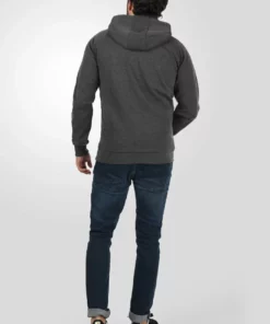 Solid SDGELBERT - Sweat à Capuche Zippé - Dark Grey Melange -Promos Solid Magasin e6dbd04fedb54099a4e1fd4651e7ee0c