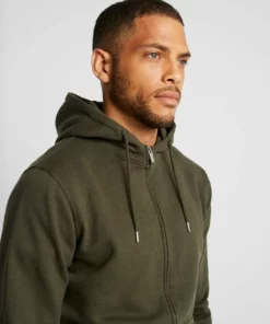 Solid SDSWEAT - Sweat à Capuche Zippé - Olive -Promos Solid Magasin e79bf00d4035438da0e6765bf98f36ad