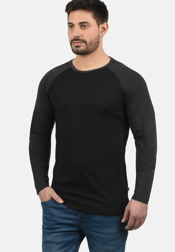 Solid SDBASTIEN - T-shirt à Manches Longues - Black 1 Solid SDBASTIEN - T-shirt à Manches Longues - Black