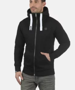 Solid SDBENN - Sweat à Capuche Zippé - Black