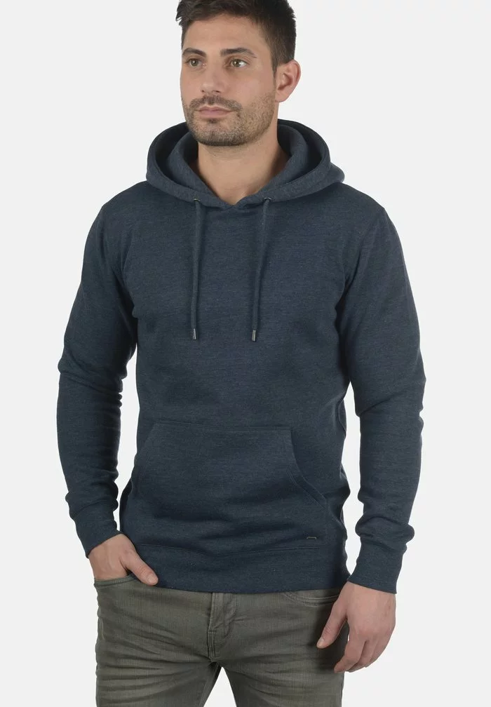 Solid SDBERT - Sweat à Capuche - Blue Melange 4 Solid SDBERT - Sweat à Capuche - Blue Melange – Image 4