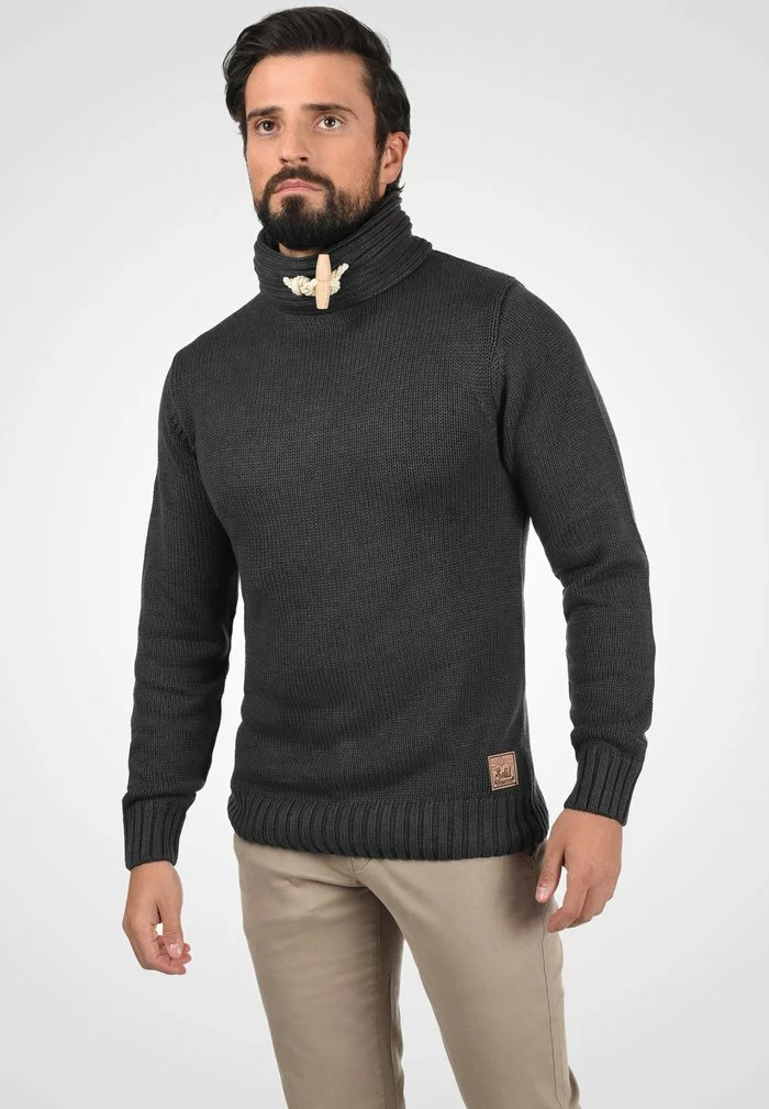 Solid SDPIZI - Pullover - Dark Grey 1 Solid SDPIZI - Pullover - Dark Grey