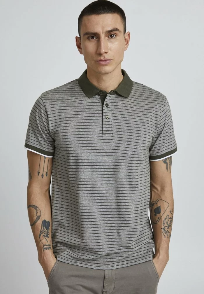 Solid PANTELIS - Polo - Climbing Ivy Melange 1 Solid PANTELIS - Polo - Climbing Ivy Melange