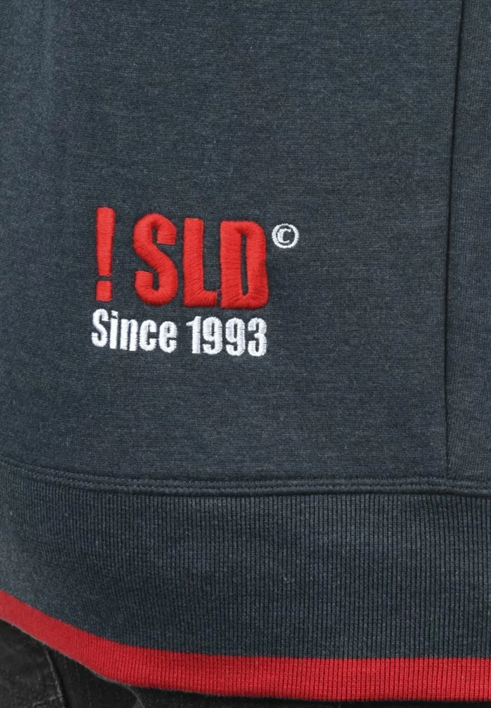 Solid SDBENJAMINZIP - Sweat à Capuche Zippé - Blue Melange 4 Solid SDBENJAMINZIP - Sweat à Capuche Zippé - Blue Melange – Image 4