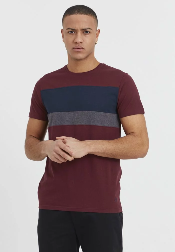 Solid SDSASCHA - T-shirt Imprimé - Wine Red 1 Solid SDSASCHA - T-shirt Imprimé - Wine Red