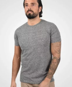Solid SDALARICO - T-shirt Basique - Dark Grey Melange