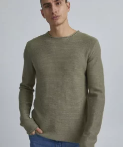 Solid SDJARAH - Pullover - Vetiver Melange