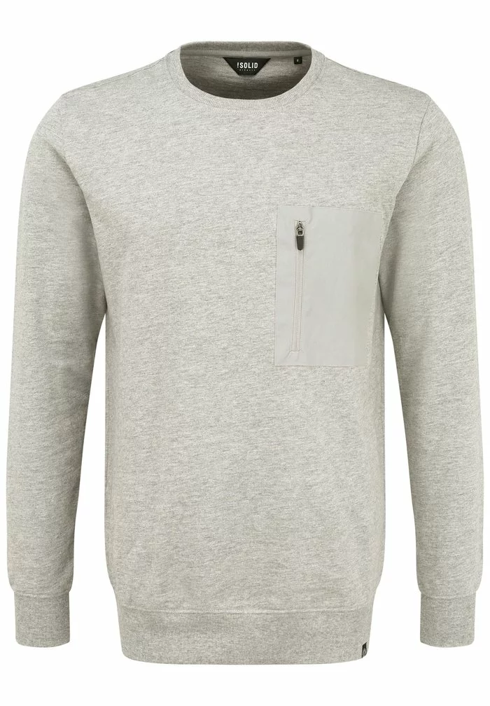 Solid SDJONKO - Sweatshirt - Grey Melange 6 Solid SDJONKO - Sweatshirt - Grey Melange – Image 6