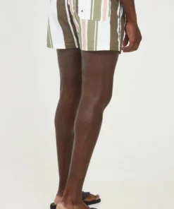 Solid SDHART STRIPE - Short De Bain - Coral Cloud -Promos Solid Magasin f90b5396978a4cedb692b664bbaf8a10