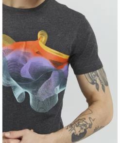 Solid PEDRO - T-shirt Imprimé - Dark Grey Melange -Promos Solid Magasin f942e2697dc34270b954e034a65989c7