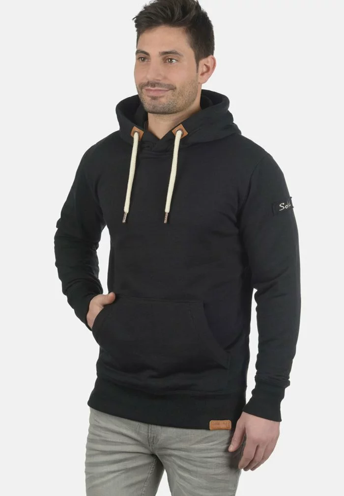 Solid SDTRIPHOOD - Sweat à Capuche - Black 1 Solid SDTRIPHOOD - Sweat à Capuche - Black