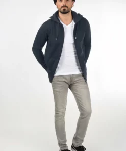 Solid SDBERTIZIP - Sweat à Capuche Zippé - Blue Melange -Promos Solid Magasin fb845533e70d4e29938fee3f6dee5889