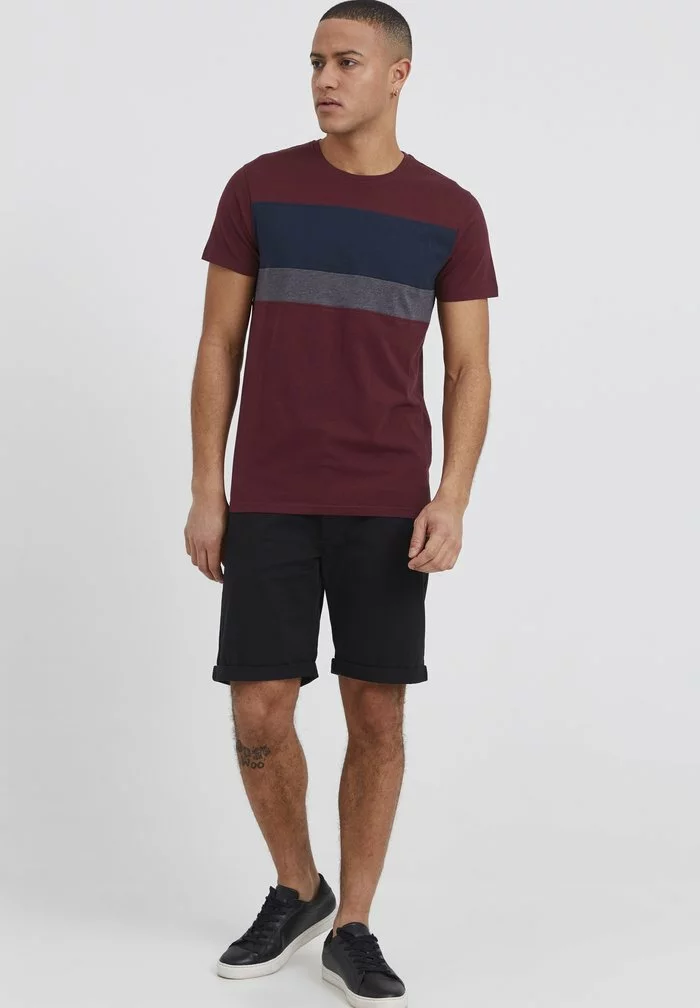 Solid SDSASCHA - T-shirt Imprimé - Wine Red 2 Solid SDSASCHA - T-shirt Imprimé - Wine Red – Image 2